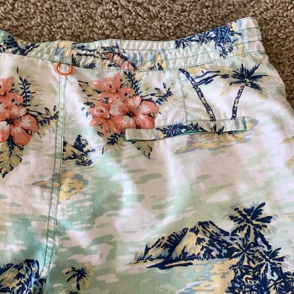 Tori Richard Hawaiian Swim Trunks Mesh Lined Shorts Men’s 38 - Picture 6 of 6